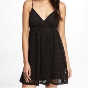 Express Black Eyelet Dress Size XS. Dress is lined inside.